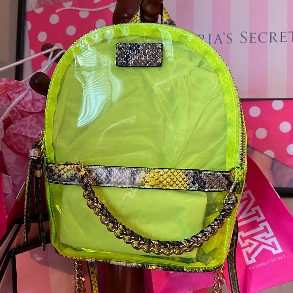 Victoria’s Secret Women’s Neon Clear Backpack